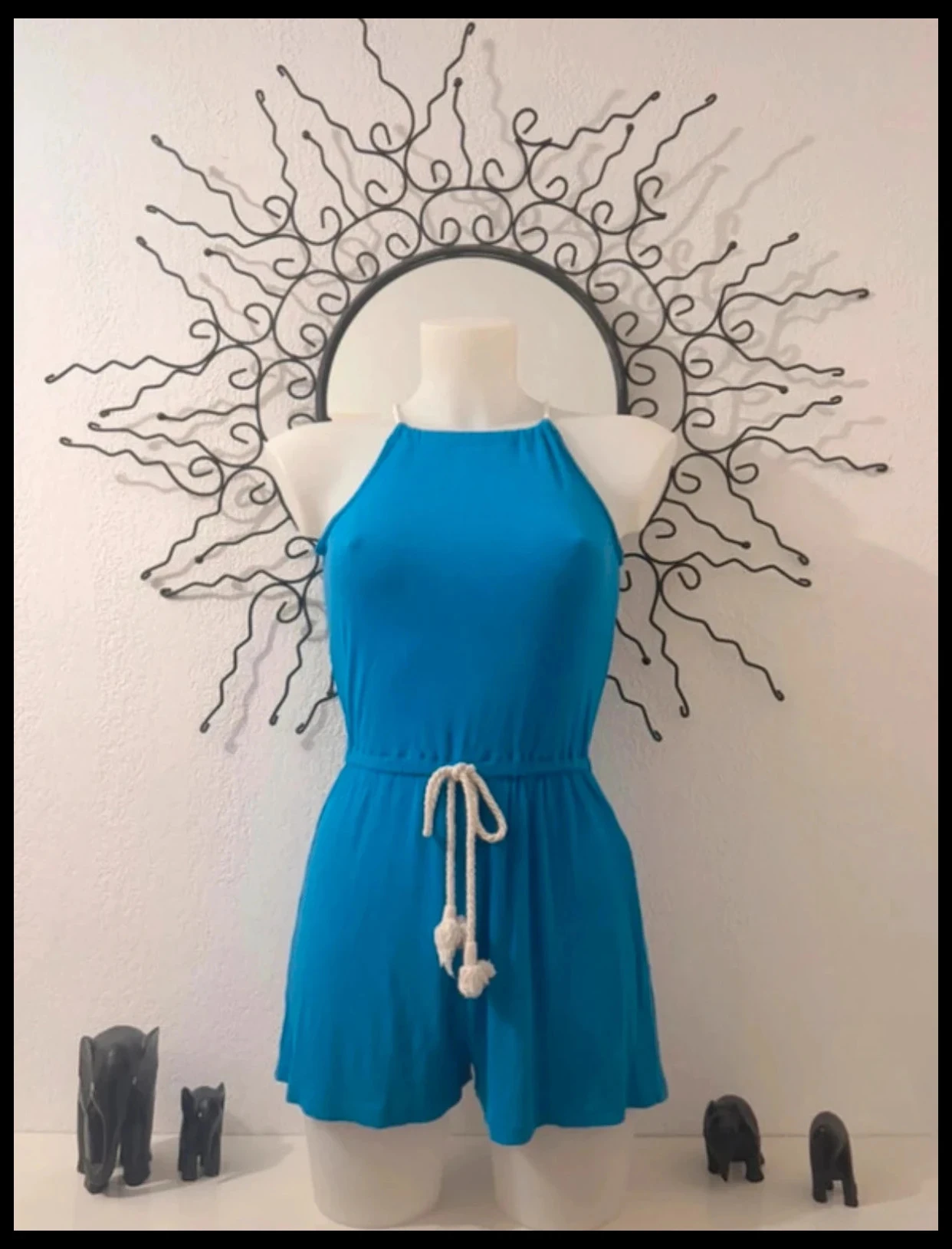 Combishort Bleu Azur Pimkie Dos Nu – Taille XS